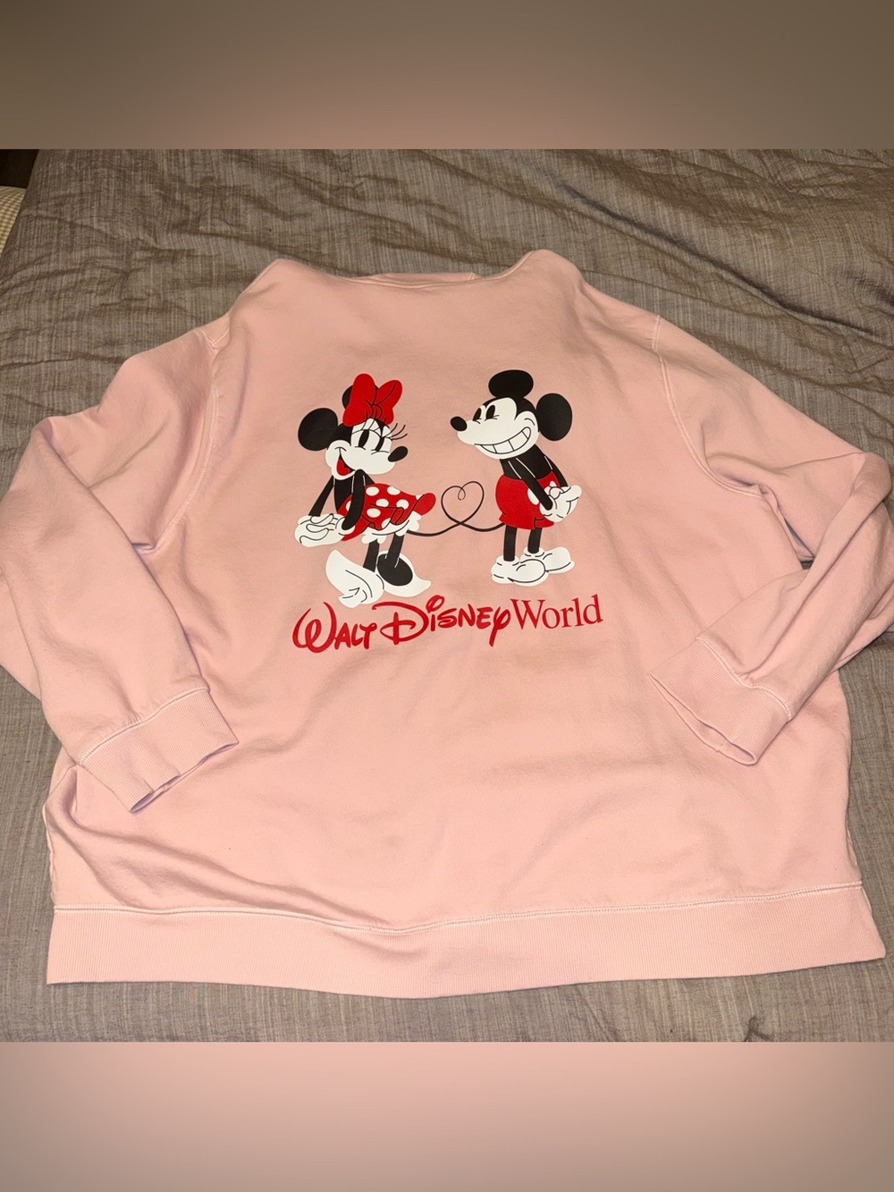Disney Mickey and Minnie Zip-Up Sweatshirt!